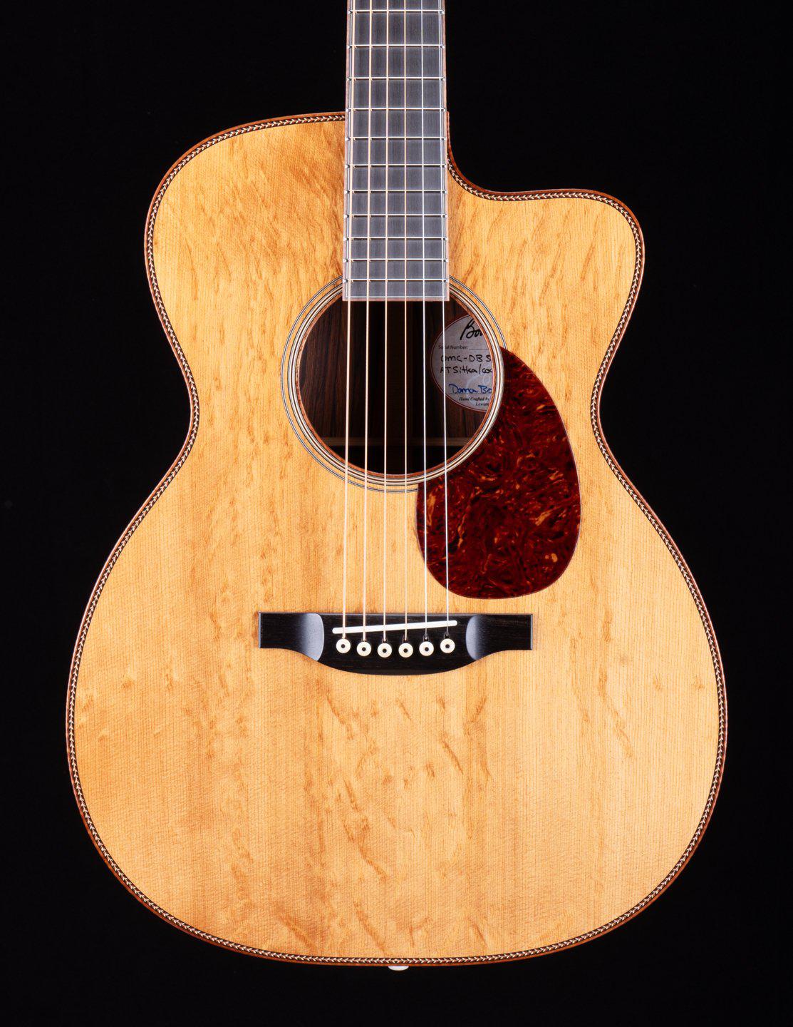 Bourgeois OMC DB Signature Aged Tone Figured Bearclaw Spruce / Cocobolo #9393 - Bourgeois Guitars - Heartbreaker Guitars