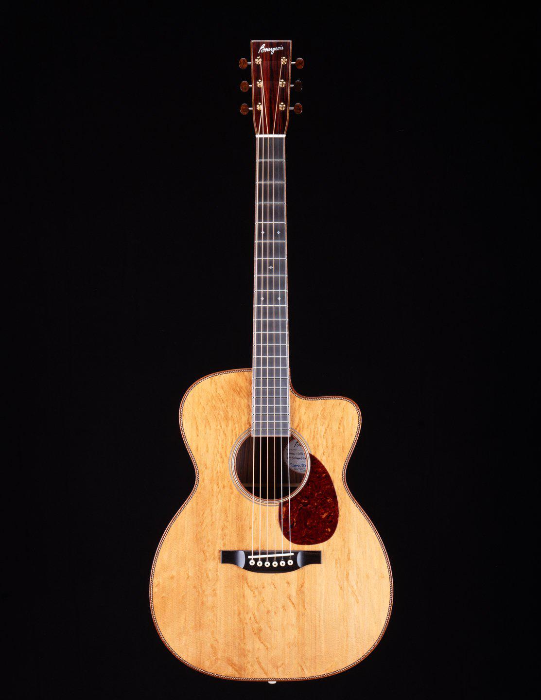 Bourgeois OMC DB Signature Aged Tone Figured Bearclaw Spruce / Cocobolo #9393 - Bourgeois Guitars - Heartbreaker Guitars
