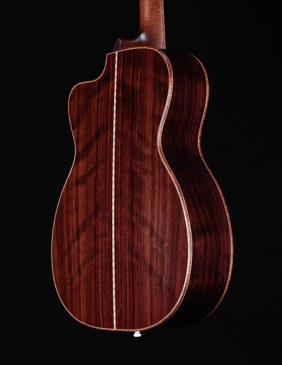 Bourgeois 00-12c DB Signature Legacy Series Dark Burst Aged Tone Bearclaw Spruce / Figured Indian Rosewood #9438 - Bourgeois Guitars - Heartbreaker Guitars