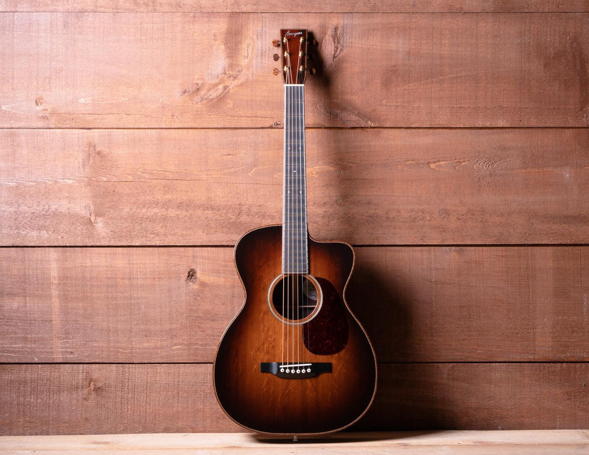 Bourgeois 00-12c DB Signature Legacy Series Dark Burst Aged Tone Bearclaw Spruce / Figured Indian Rosewood #9438 - Bourgeois Guitars - Heartbreaker Guitars