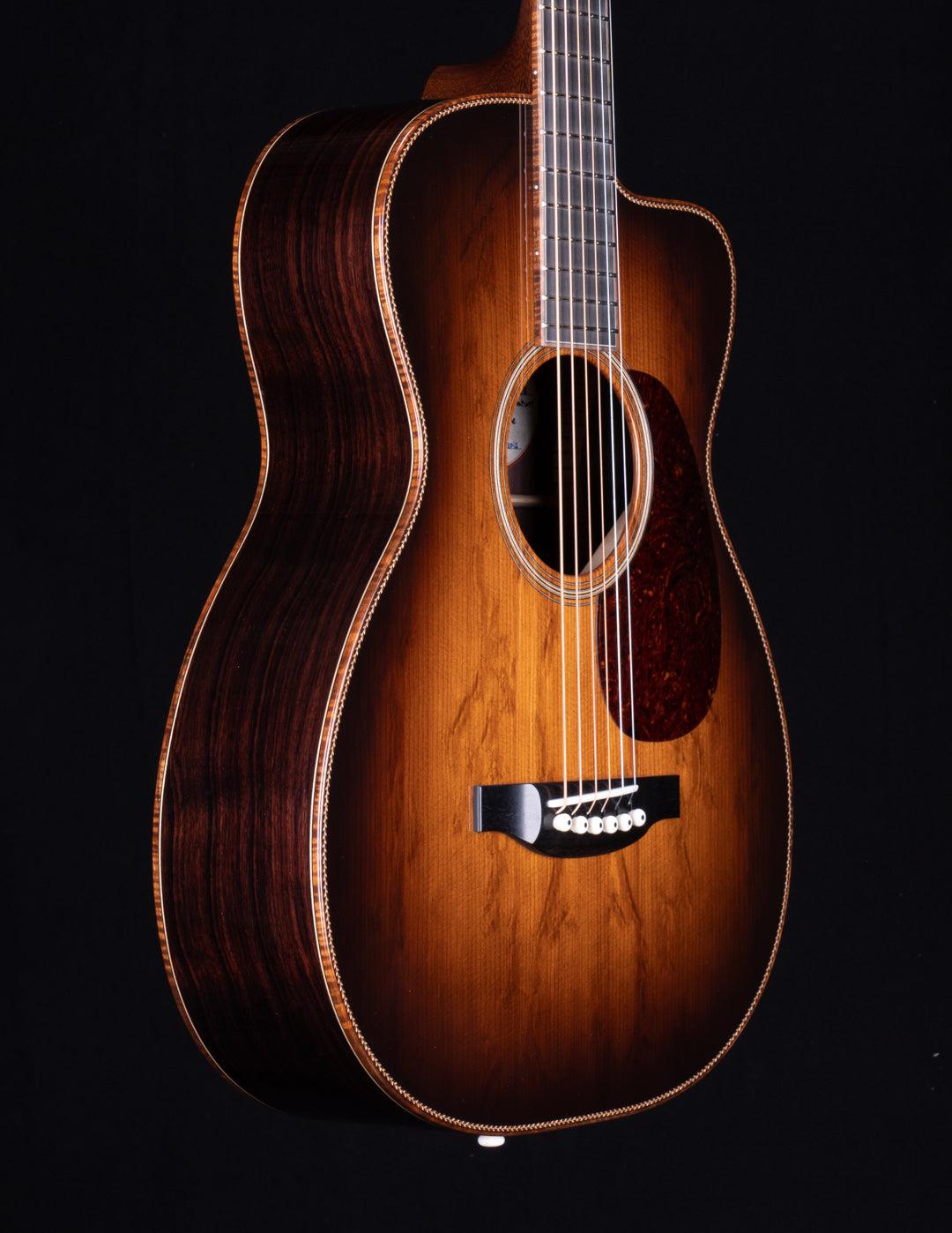 Bourgeois 00-12c DB Signature Legacy Series Dark Burst Aged Tone Bearclaw Spruce / Figured Indian Rosewood #9438 - Bourgeois Guitars - Heartbreaker Guitars