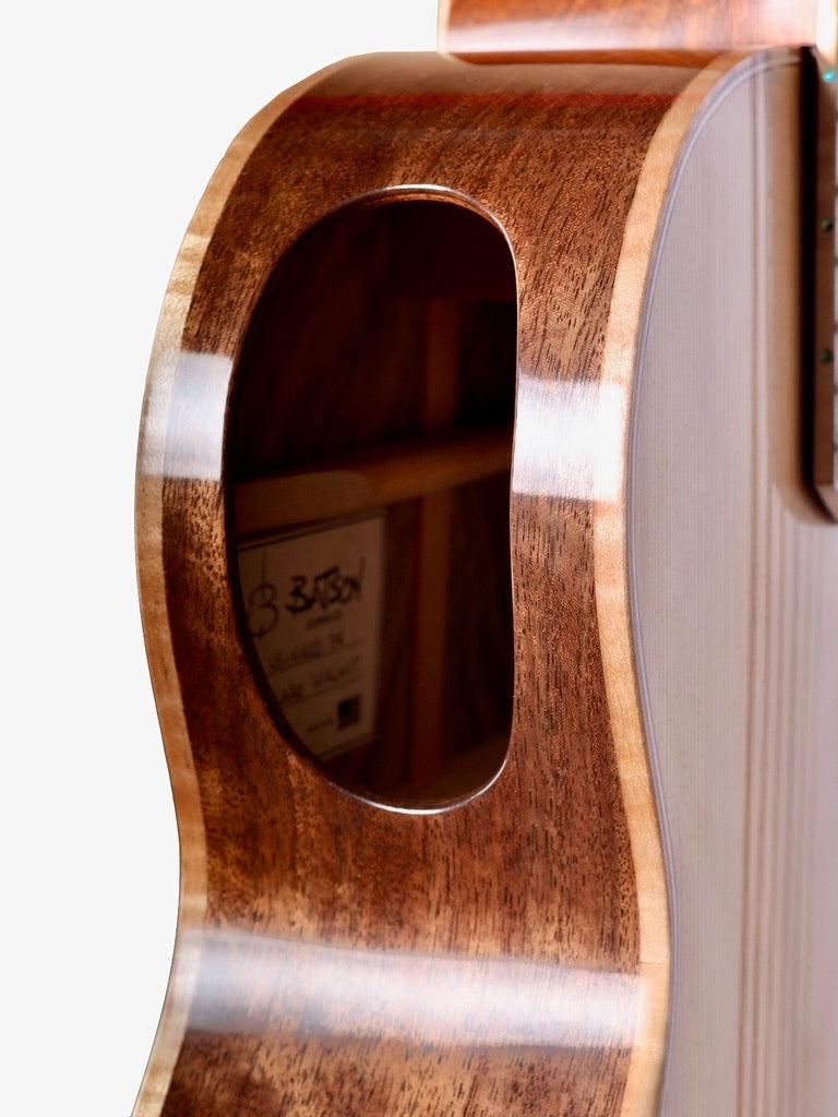 Batson Custom Aged Tone Adirondack Spruce / Curly Claro Walnut #N112-3K - Batson - Heartbreaker Guitars