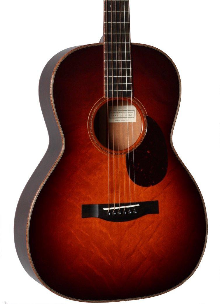 Santa Cruz 000 Custom Dark Burst Bear Claw Sitka Spruce / South American Mahogany #5770 - Santa Cruz Guitar Company - Heartbreaker Guitars