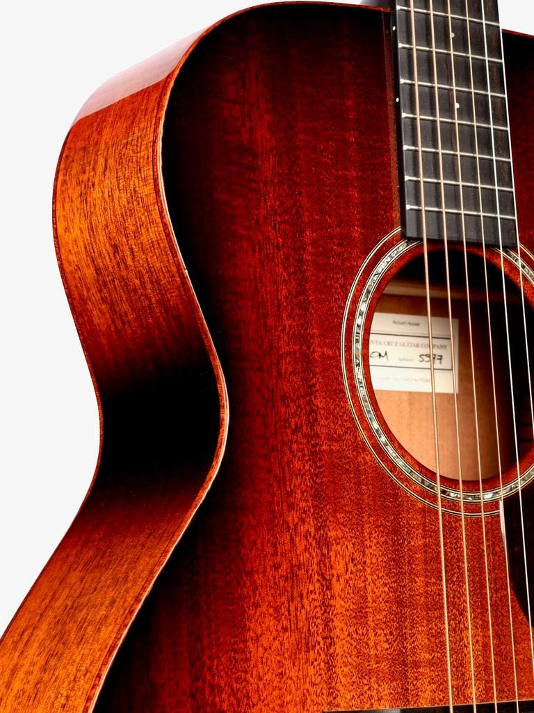 Santa Cruz OM All-Mahogany Dark Burst Custom #5977 - Santa Cruz Guitar Company - Heartbreaker Guitars