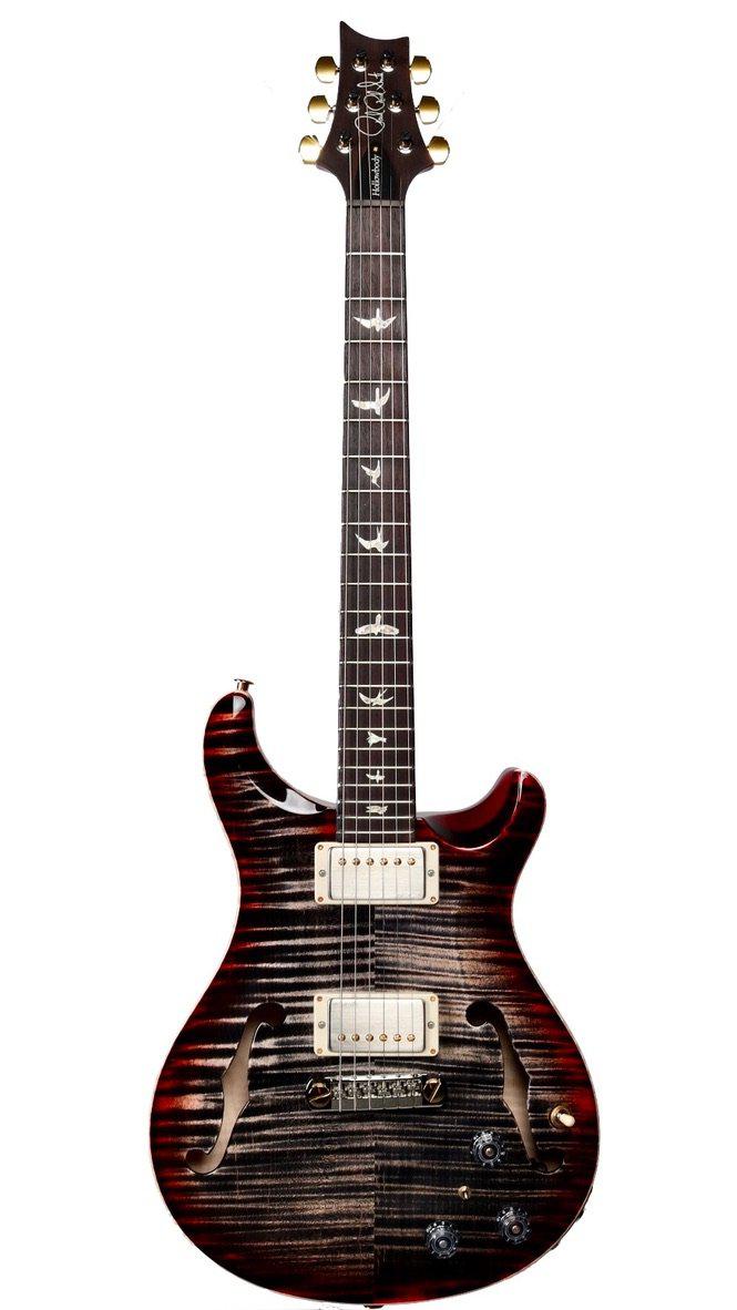 PRS Hollowbody II Piezo Charcoal Cherry Sunburst Hybrid Package 10 Top #330392 - Paul Reed Smith Guitars - Heartbreaker Guitars