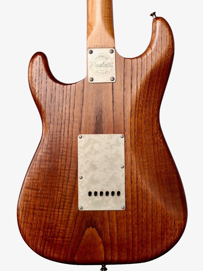 Paoletti Stratospheric Wine SSS with Wood Pickups #151321 - Paoletti - Heartbreaker Guitars