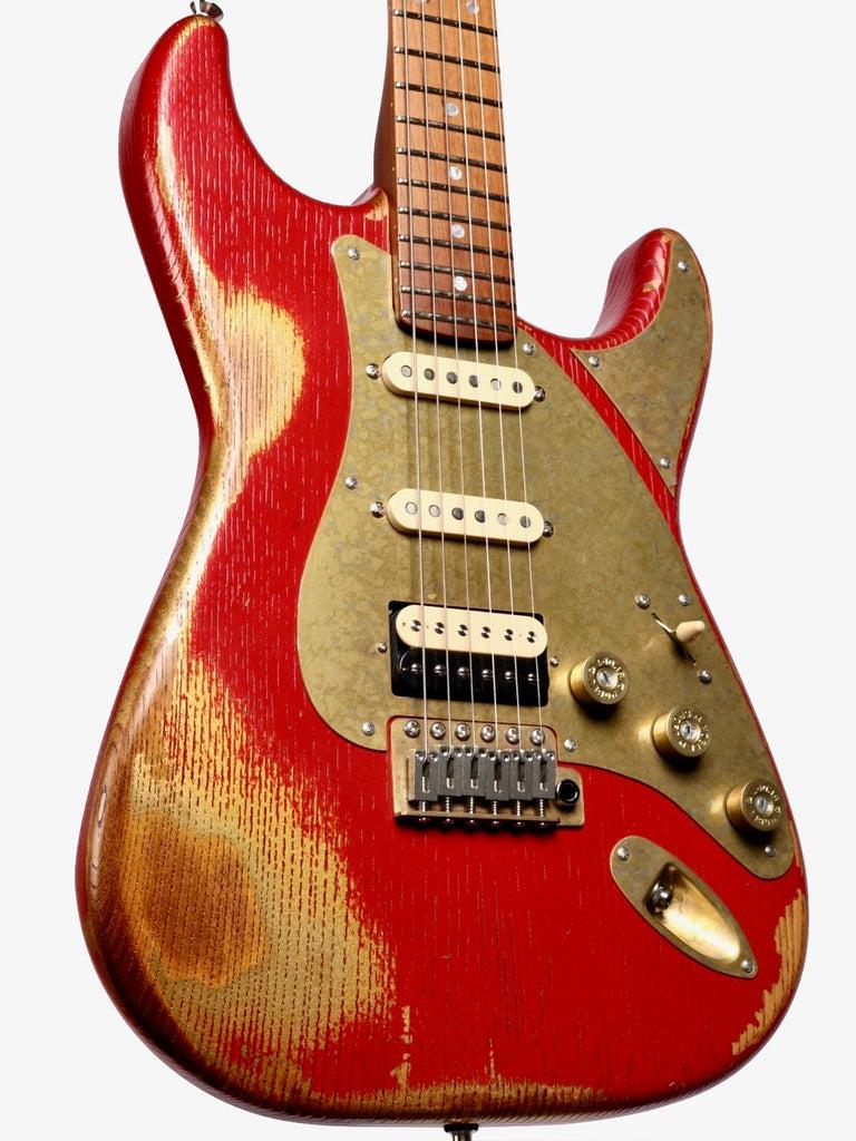 Paoletti Stratospheric Loft HSS Gold Ruby #199822 - Paoletti - Heartbreaker Guitars