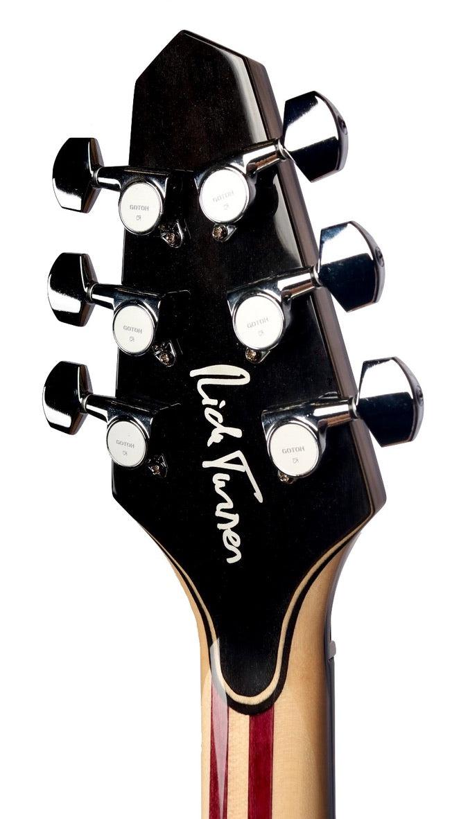 Rick Turner Model 1 Custom Deluxe Curly Redwood with Full Electronics Package #5800 - Rick Turner Guitars - Heartbreaker Guitars