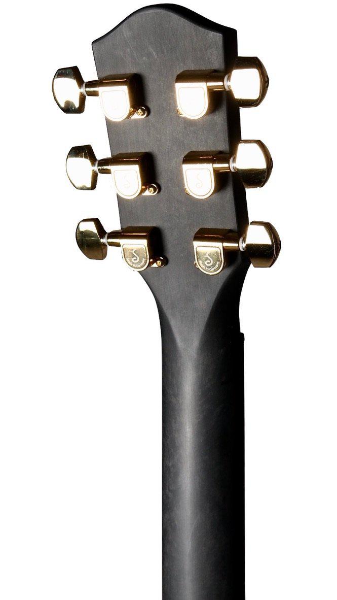 McPherson Carbon Fiber Touring Blue w/ Gold Hardware & Honeycomb Finish #11154 - McPherson Guitars - Heartbreaker Guitars