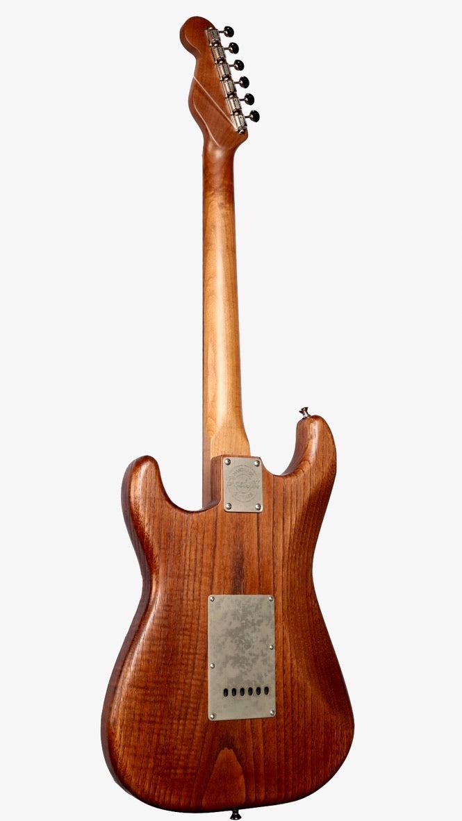 Paoletti Stratospheric Wine SSS with Wood Pickups #151321 - Paoletti - Heartbreaker Guitars