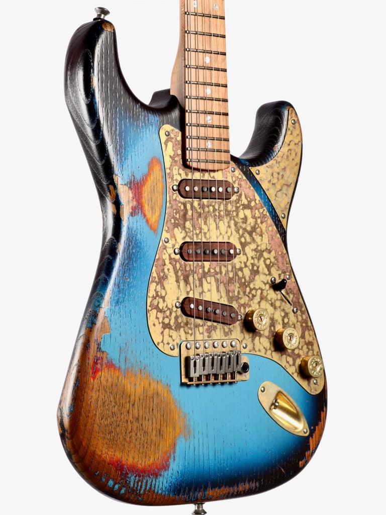 Paoletti Stratospheric Loft SSS Relic Blue #171222 - Paoletti - Heartbreaker Guitars