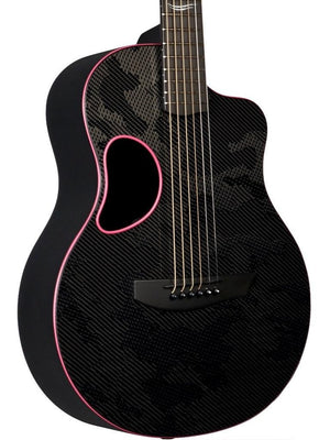 McPherson Carbon Fiber Blackout Touring Pink w/ Camo Finish #11465 - McPherson Guitars - Heartbreaker Guitars