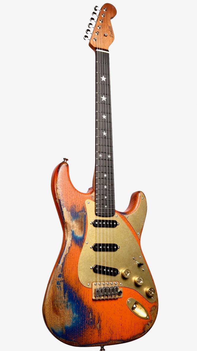 Paoletti Stratospheric Loft SSS Chicago Orange #201322 - Paoletti - Heartbreaker Guitars