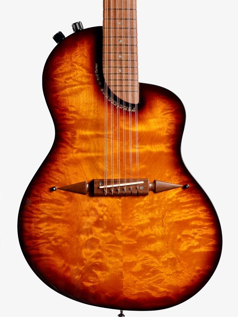Rick Turner Renaissance RS12 Dark Burst Quilted Maple / Mahogany #5717 - Rick Turner Guitars - Heartbreaker Guitars