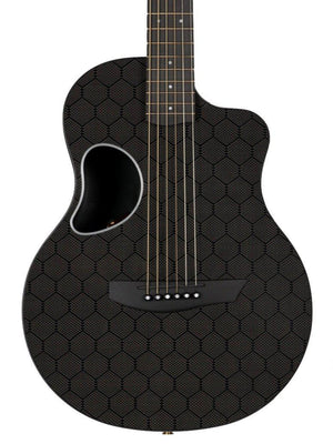 McPherson Carbon Fiber Touring Honeycomb Silver with Gold Hardware #10674 - McPherson Guitars - Heartbreaker Guitars