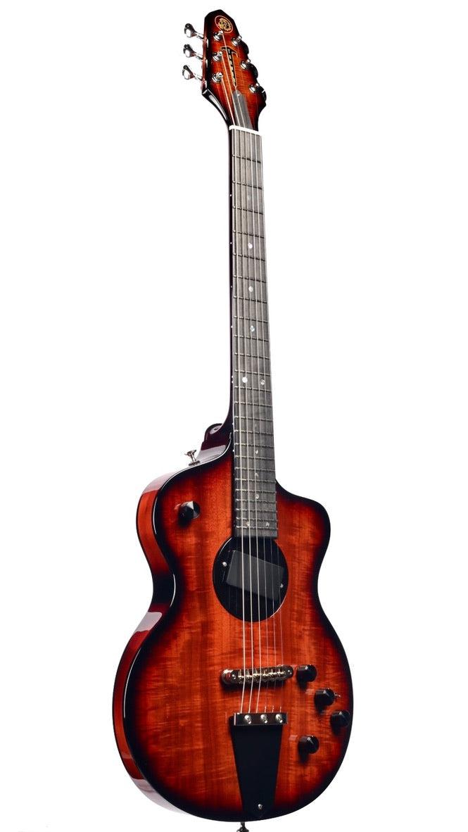 Rick Turner Model 1 Featherweight Myrtlewood Burst with Full Electronics Package #5796 - Rick Turner Guitars - Heartbreaker Guitars