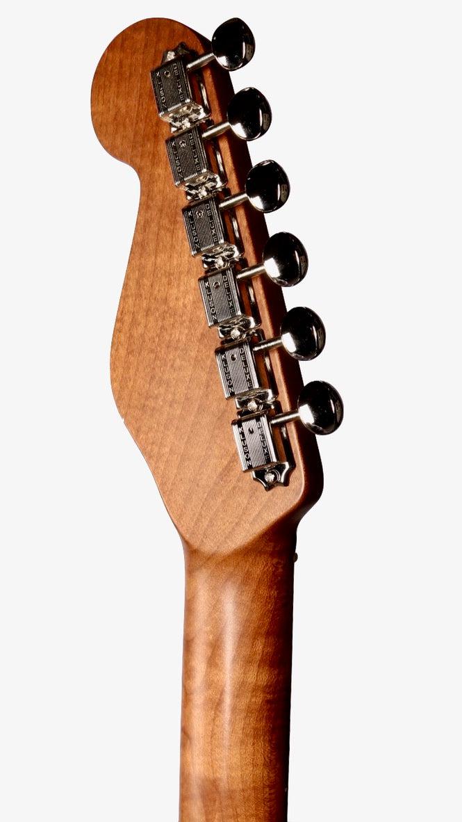 Paoletti Stratospheric Wine SSS with Wood Pickups #151321 - Paoletti - Heartbreaker Guitars