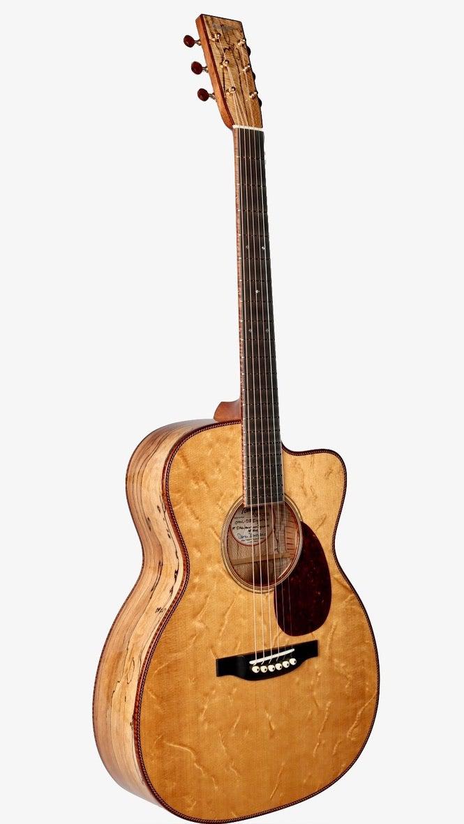 Bourgeois OMC DB Signature Aged Tone Bearclaw Spruce / Sycamore #9390 - Bourgeois Guitars - Heartbreaker Guitars
