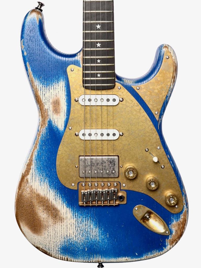 Paoletti Stratospheric Loft HSS Dallas Blue #201122 - Paoletti - Heartbreaker Guitars