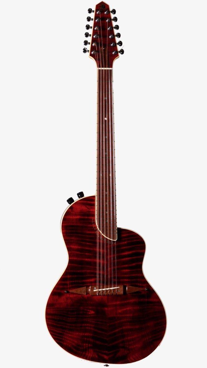 Rick Turner Renaissance RS12 Curly Redwood / Black Acacia #5602 - Rick Turner Guitars - Heartbreaker Guitars