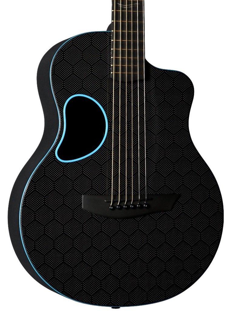 McPherson Carbon Fiber Blackout Touring Blue w/ Honeycomb Finish #11158 - McPherson Guitars - Heartbreaker Guitars