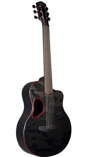 McPherson Carbon Fiber Blackout Touring Red w/ Camo Finish #11462 - McPherson Guitars - Heartbreaker Guitars