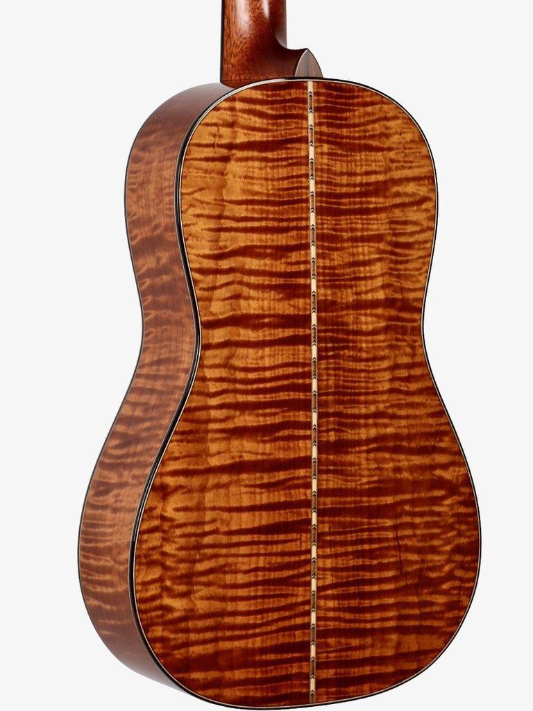 Bourgeois Victorian Piccolo Parlor Aged Tone Swiss Spruce / Aged Tone Curly Maple #9305 - Bourgeois Guitars - Heartbreaker Guitars