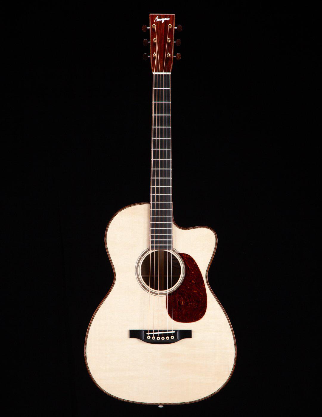 Bourgeois OMSC Flamed Myrtle / Italian Spruce 12 Fret #8861 - Bourgeois Guitars - Heartbreaker Guitars