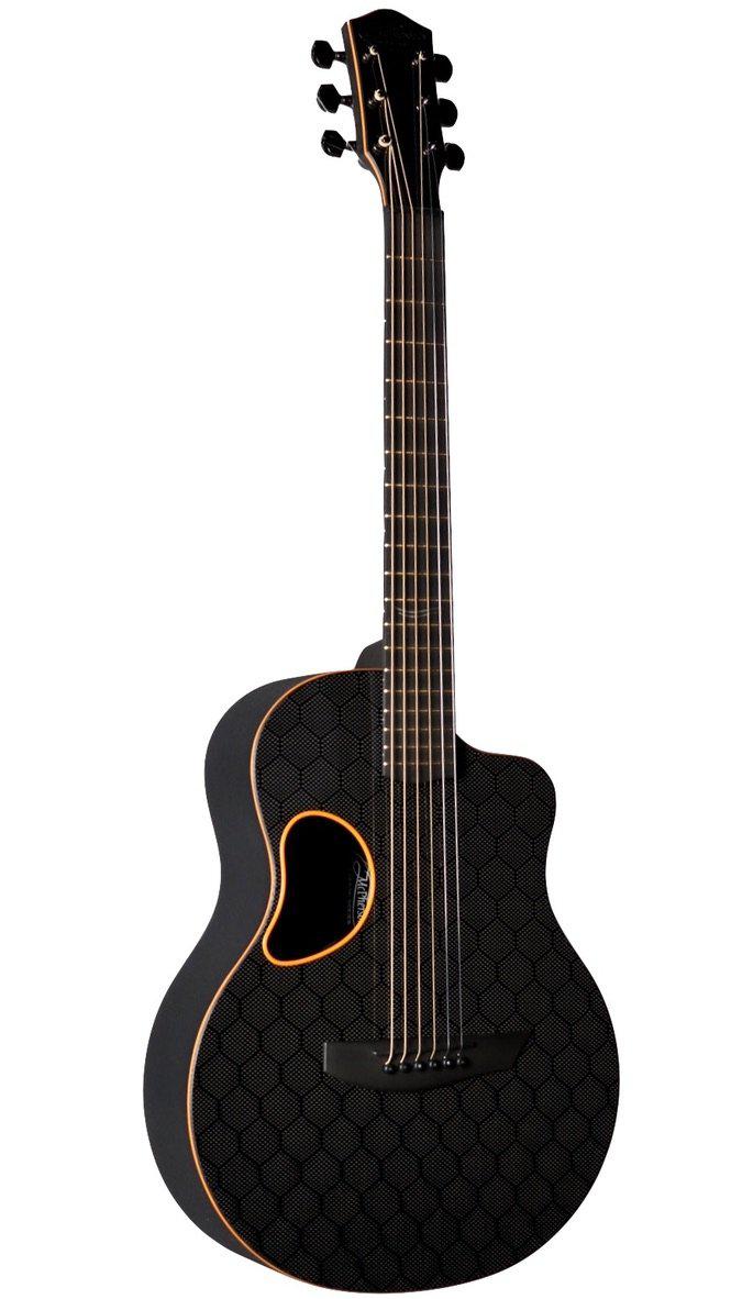 McPherson Carbon Fiber Blackout Touring Orange with Honeycomb Finish #11151 - McPherson Guitars - Heartbreaker Guitars