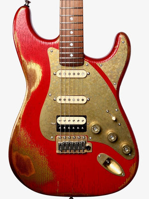 Paoletti Stratospheric Loft HSS Gold Ruby #199822 - Paoletti - Heartbreaker Guitars