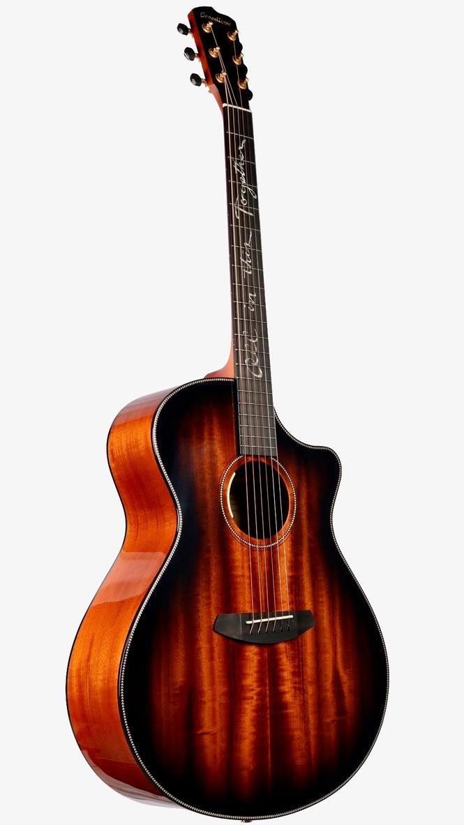 Breedlove Jeff Bridges Signature Oregon Concerto CE Myrtlewood Bourbon Burst #27518 - Breedlove Guitars - Heartbreaker Guitars