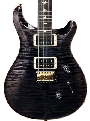 PRS Custom 24 Black Grey Black 10 Top Hybrid Package Pattern Thin #333440 - Paul Reed Smith Guitars - Heartbreaker Guitars