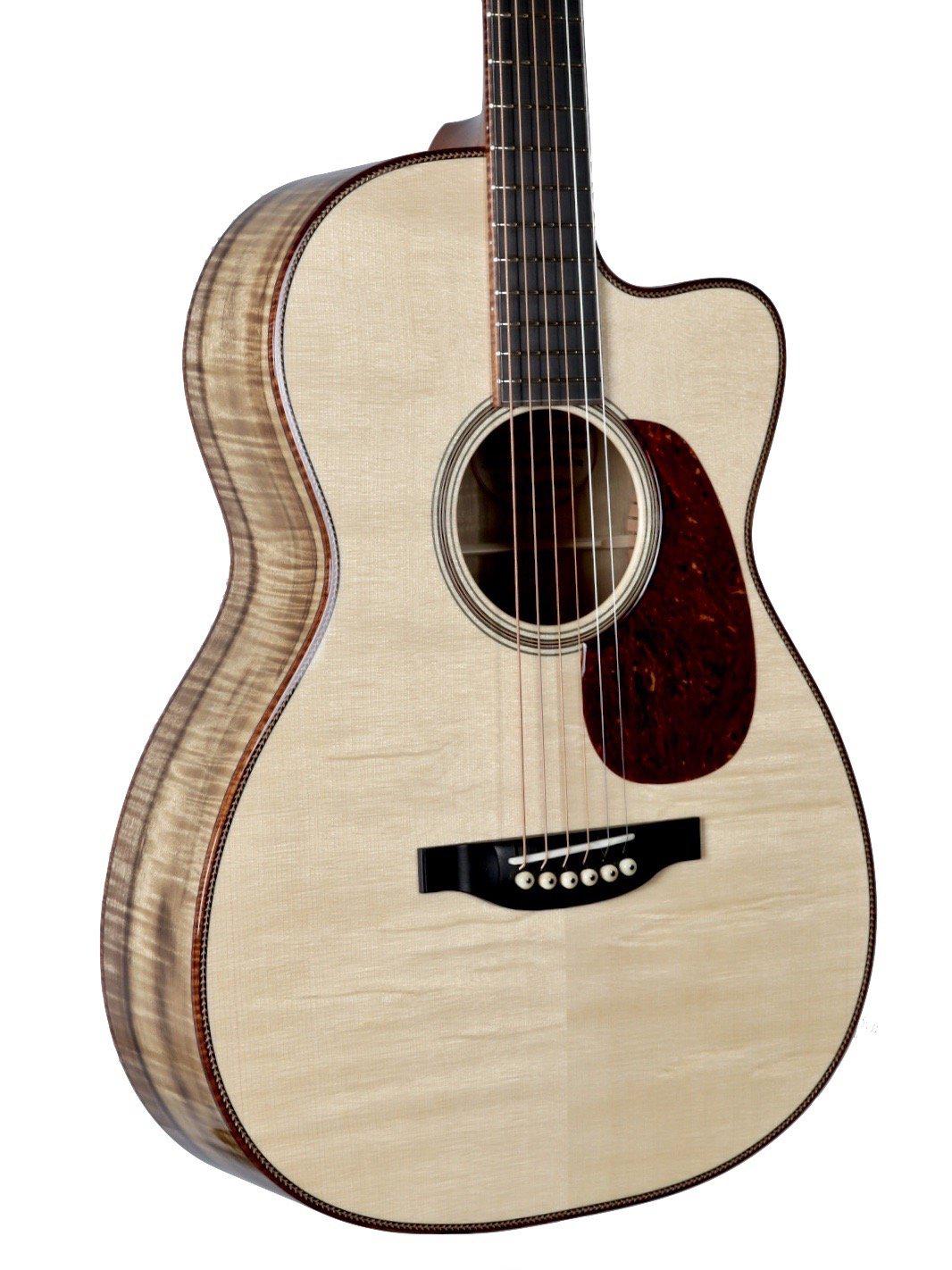 Bourgeois OMSC Flamed Myrtle / Italian Spruce 12 Fret #8861 - Bourgeois Guitars - Heartbreaker Guitars