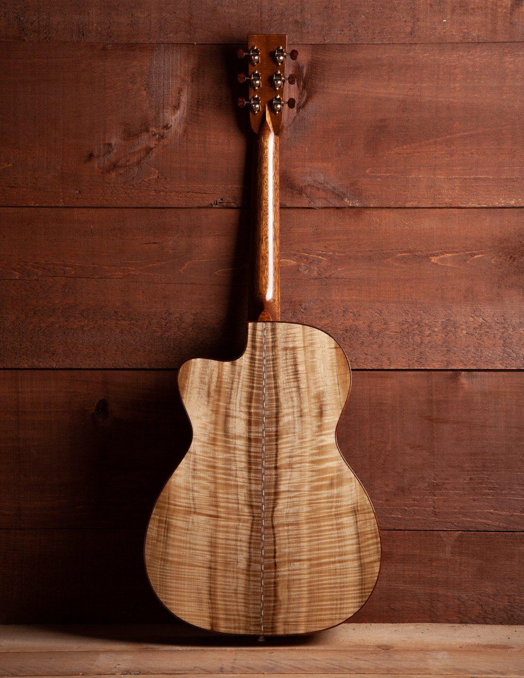 Bourgeois OMSC Flamed Myrtle / Italian Spruce 12 Fret #8861 - Bourgeois Guitars - Heartbreaker Guitars