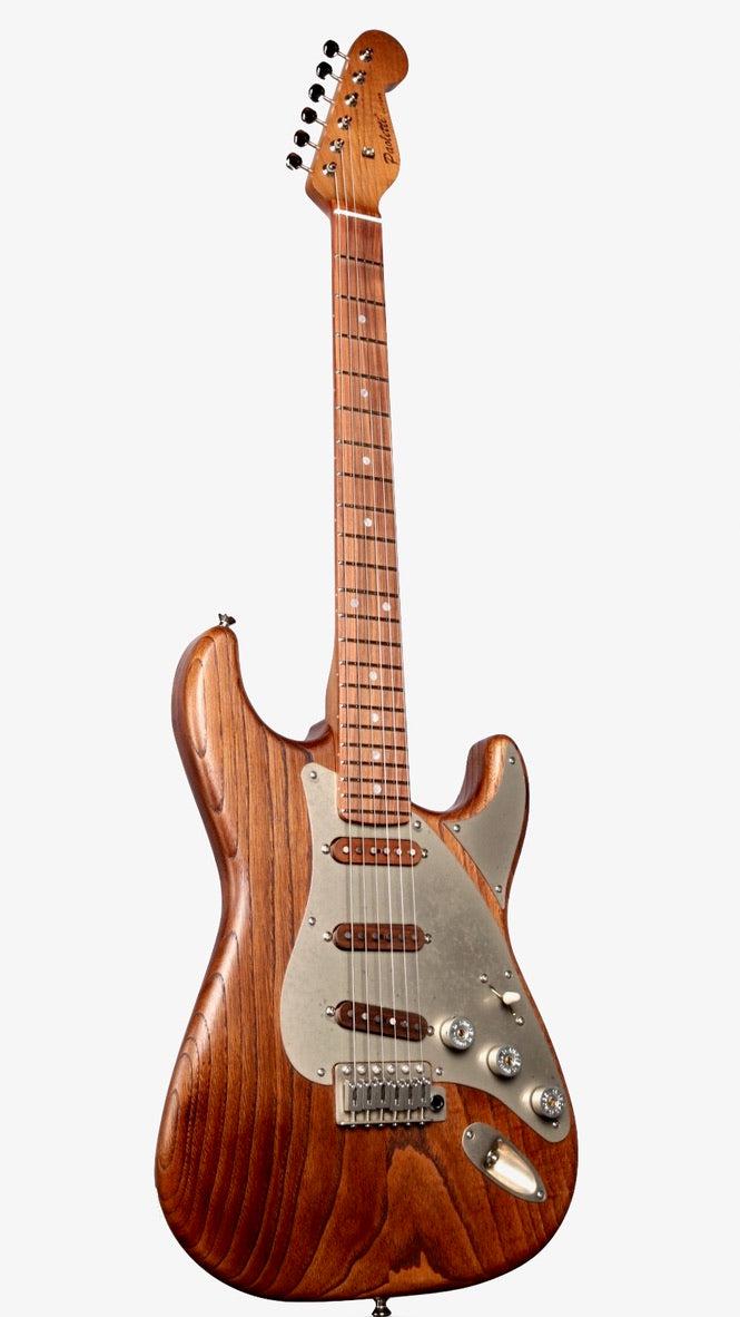 Paoletti Stratospheric Wine SSS with Wood Pickups #151321 - Paoletti - Heartbreaker Guitars