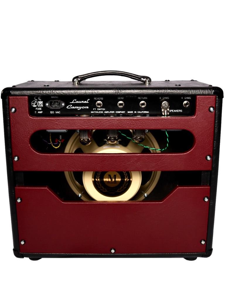 Matchless Laurel Canyon Reverb Black & Burgundy #V00224 - Matchless Amplifiers - Heartbreaker Guitars