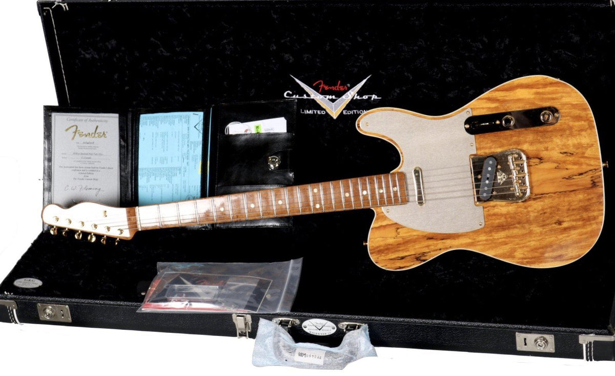 Pre-Owned Fender Custom Shop Telecaster Artisan Series Spalted Maple Dead Mint! - Pre-Owned - Heartbreaker Guitars