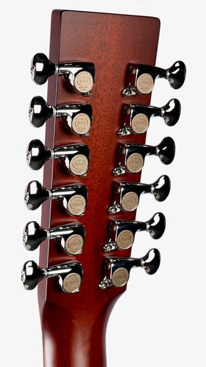 Santa Cruz OM Grand Dark Burst 12 String Adirondack / Indian Rosewood #406 - Santa Cruz Guitar Company - Heartbreaker Guitars