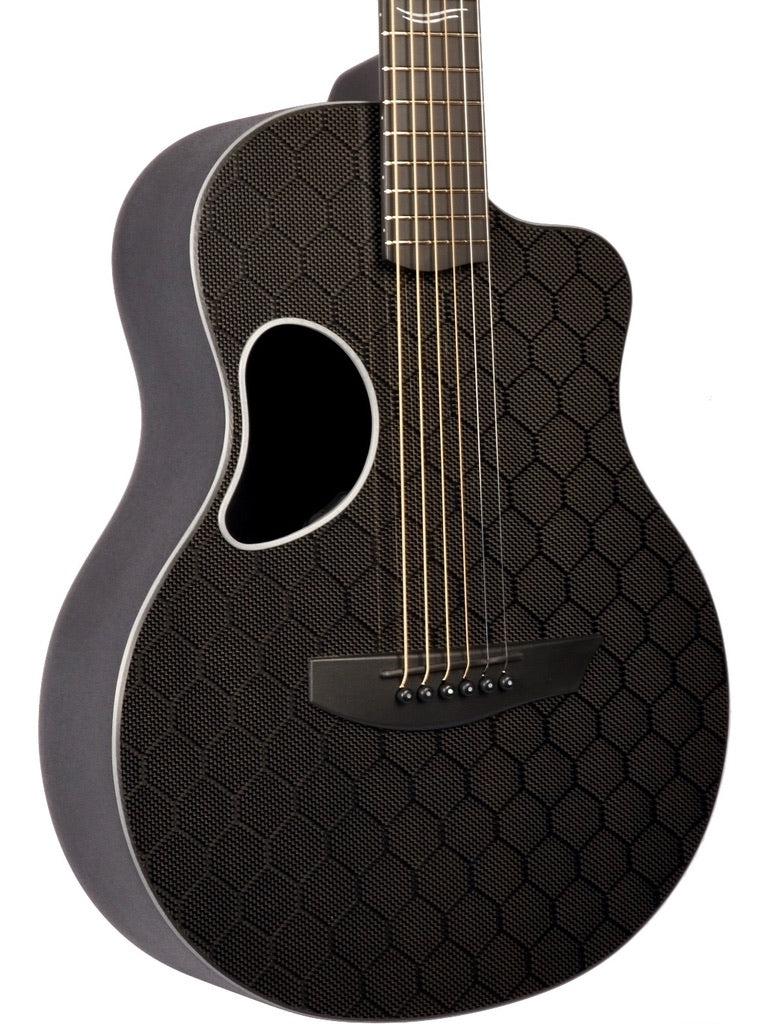 McPherson Carbon Fiber Blackout Touring Silver w/ Honeycomb Finish #11487 - McPherson Guitars - Heartbreaker Guitars