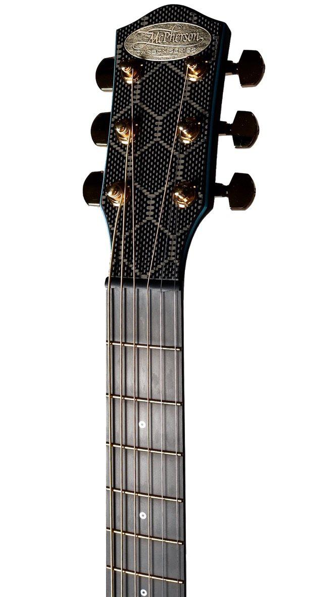 McPherson Carbon Fiber Touring Blue w/ Gold Hardware & Honeycomb Finish #11154 - McPherson Guitars - Heartbreaker Guitars