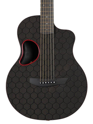 McPherson Touring Carbon Fiber Red Honeycomb with Gold Hardware Red #10649 - McPherson Guitars - Heartbreaker Guitars