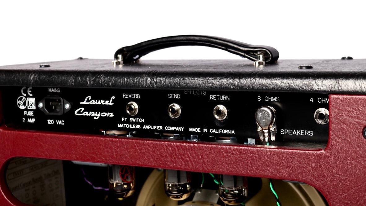 Matchless Laurel Canyon Reverb Black & Burgundy #V00224 - Matchless Amplifiers - Heartbreaker Guitars