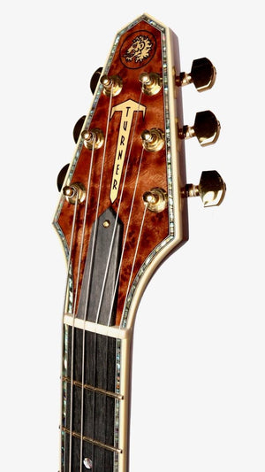 Rick Turner Model 1 Featherweight Deluxe Custom Camphor Burl #5732 - Rick Turner Guitars - Heartbreaker Guitars