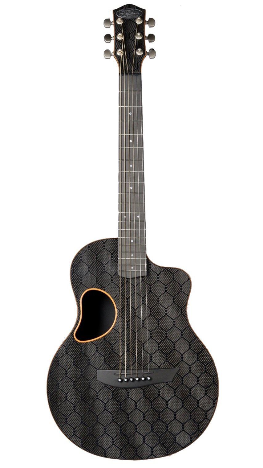 McPherson Carbon Fiber Touring Honeycomb Orange with Satin Pearl Hardware #10838 - McPherson Guitars - Heartbreaker Guitars