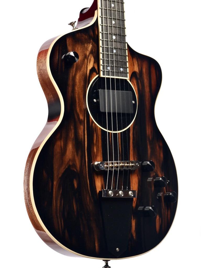 Rick Turner Model 1 Custom Ebony Burst with Full Electronics Package #5797 - Rick Turner Guitars - Heartbreaker Guitars