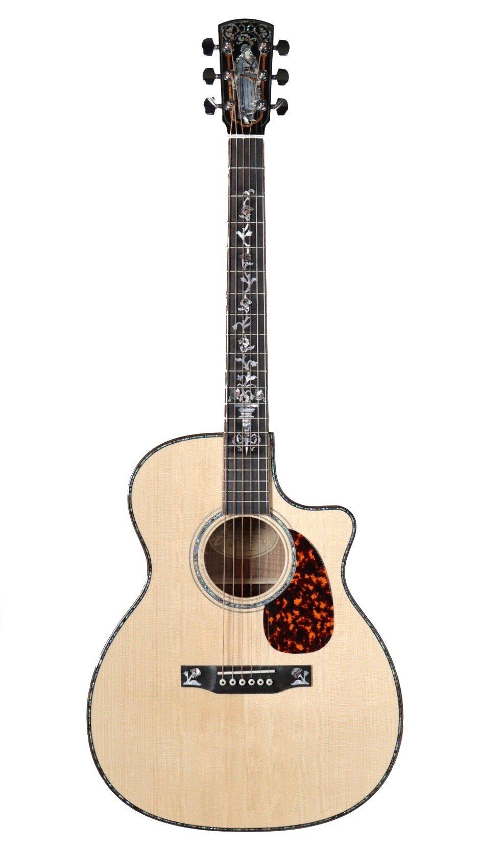 Larrivee OMV-10 Custom Flamed Walnut with Moon Spruce - Larrivee Guitars - Heartbreaker Guitars