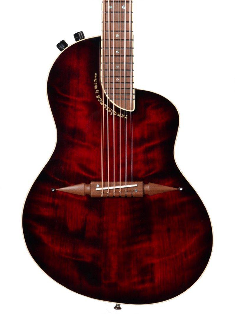Renaissance RS12 Super Custom Curly Redwood over Black Acacia #5568 - Rick Turner Guitars - Heartbreaker Guitars
