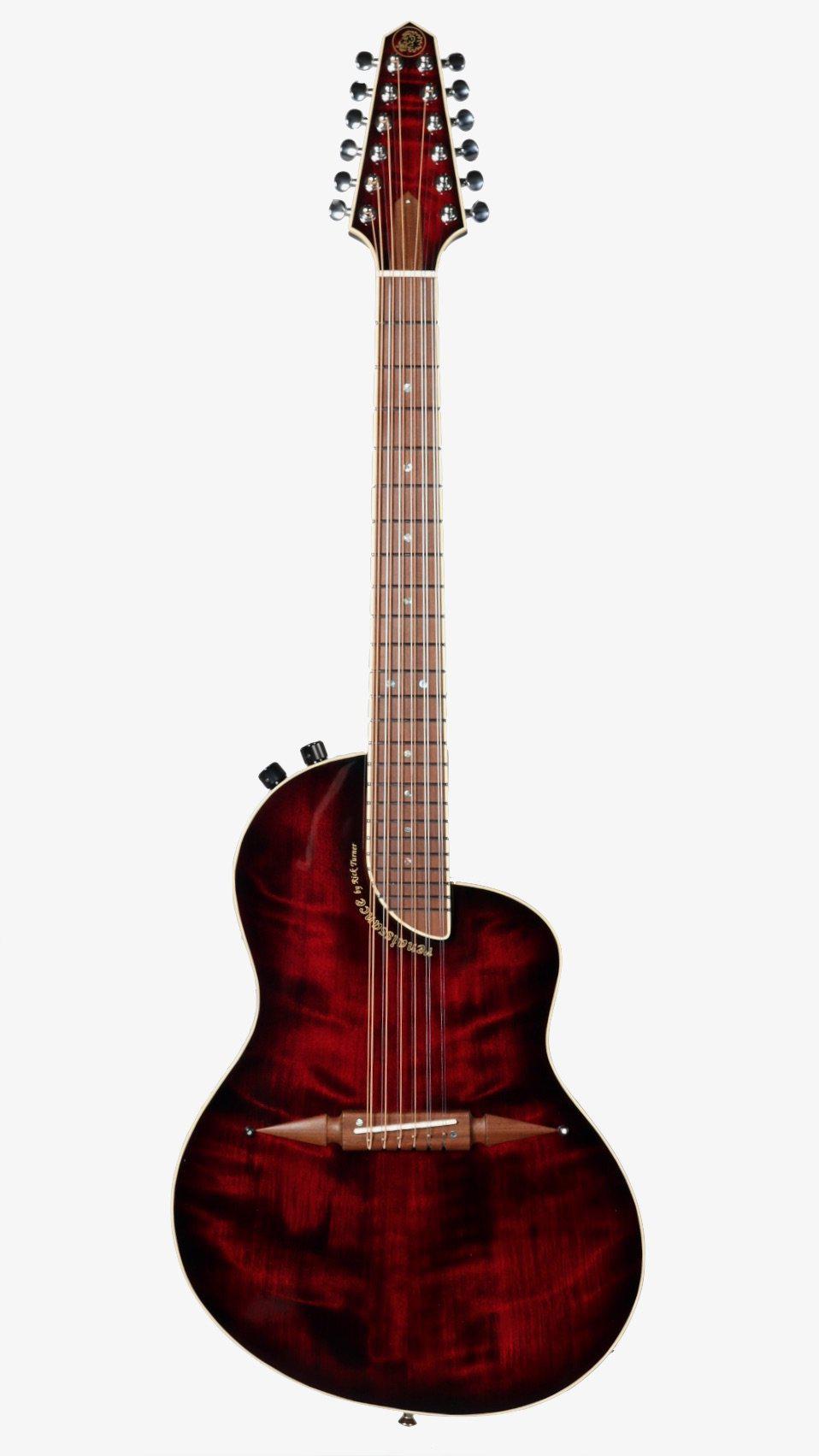 Renaissance RS12 Super Custom Curly Redwood over Black Acacia #5568 - Rick Turner Guitars - Heartbreaker Guitars