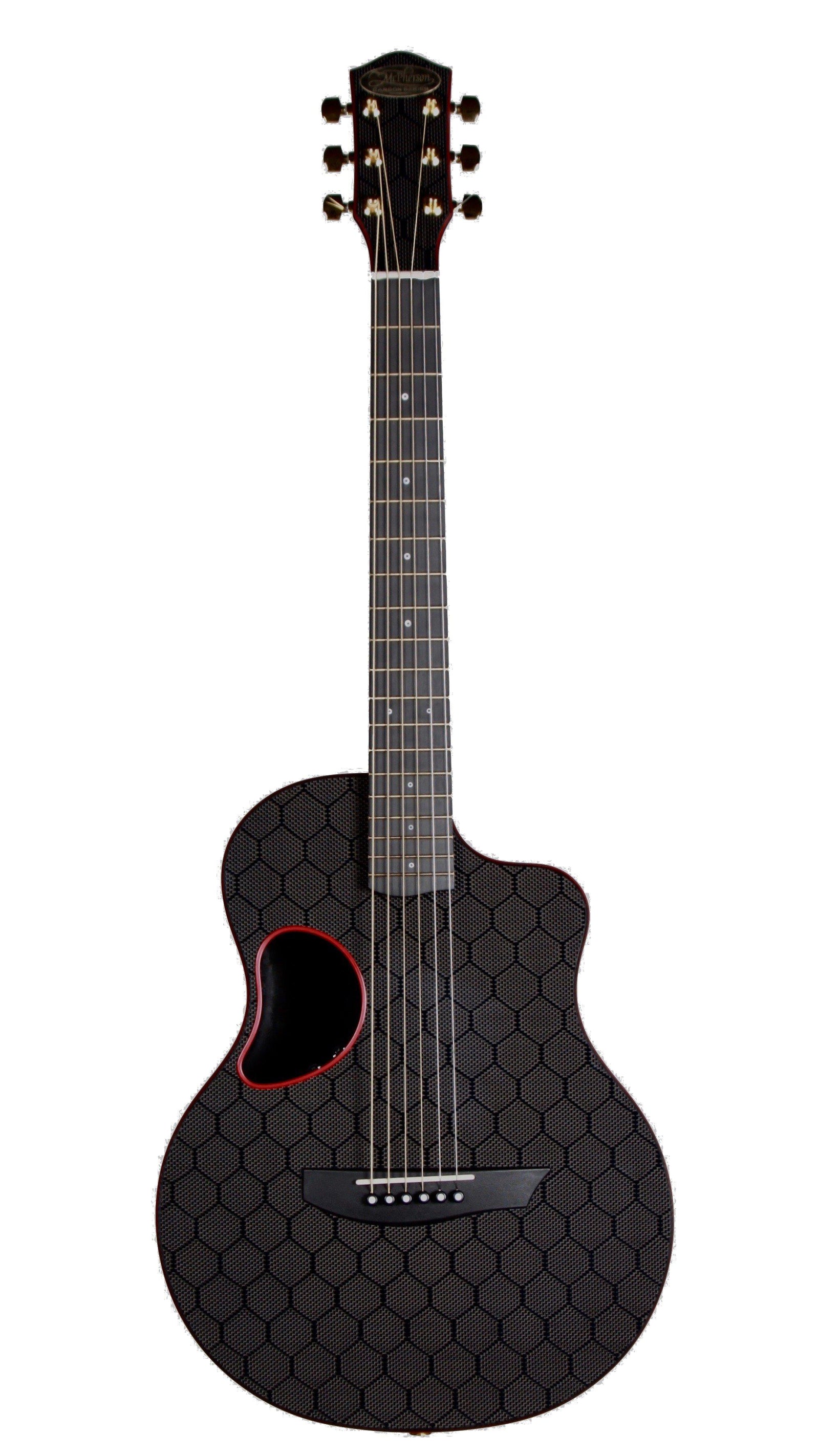 McPherson Touring Carbon Fiber Red Honeycomb with Gold Hardware Red #10649 - McPherson Guitars - Heartbreaker Guitars