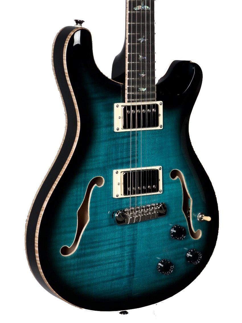 PRS Hollowbody II Piezo Peacock Blue Smokeburst #E01349 - Paul Reed Smith Guitars - Heartbreaker Guitars